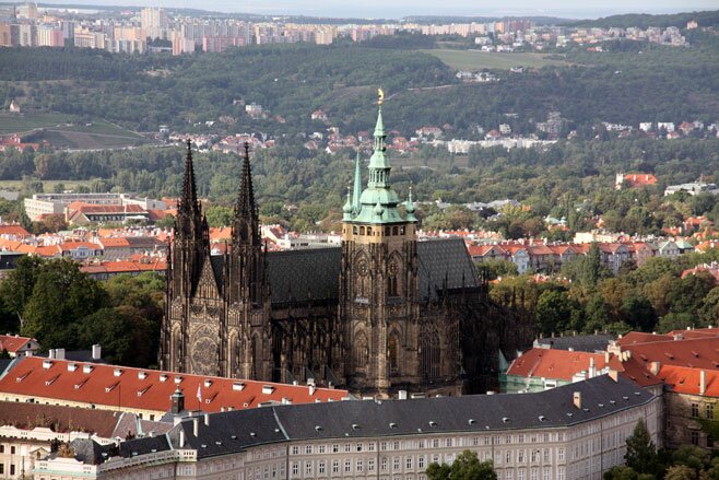 Вид на собор Святого Вита